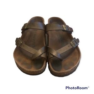 Birkenstock Mayari Habana Leather Original Footbed. Size - 36- EUC